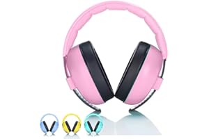 KWKW Cuffie di sicurezza con sacchetto per la polvere per bambini | Protezione dell'udito per neonati e bambini piccoli - Cuffie per bambini ideali per voli, concerti ed eventi musicali