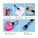 KEDSUM Makeup Brush Cleaning Mats,Makeup Brush Cleaner with 1 Apple Shaded Large Mat,1 Heart Shaped Small Mat and 1 Makeup Sponge, Portable Washing Tool Silicone Brush Cosmetic Brush Cleaning Set of 3 (Rose)