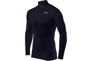 TCA Chlopcy HyperFusion Koszulka podkoszulka z dlugim rekawem do warstwowej kompresji - Mock Neck