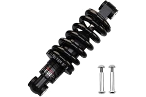 LvTu Bike Spring Shock Absorber 150mm MTB, Bicycle Rear Soft Tail Suspension Shock Absorber with Bushing and Screw