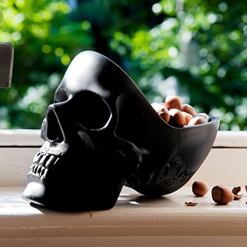 SUCK UK Totenkopf-Schale – schwarz - 3