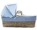 Kinder Valley Tiny Ted Moses Basket (Blue)