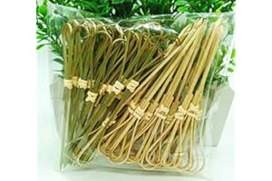 AILEXI Bastoni Da Concetto Bastoncini Di Legno Di 50 Perline Forniture Per Festa Volant Cibi Frutta Snack Snack - Forbici Di Bambù