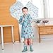 Balloon & Bear Cute Baby Rain Jacket Infant Raincoat Toddler Rain Wear BLUE M