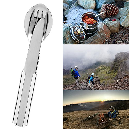 KADACTIVE Essbesteck Besteck Set aus Edelstahl für Camping – Survival – Festivals – Outdoor – Backpacker – Reisen – Wandern - 2