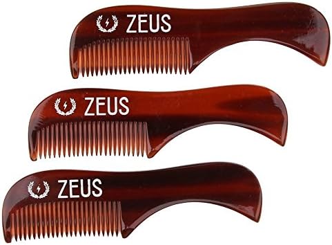 Zeus Acetate Mustache Comb (3 Pack)