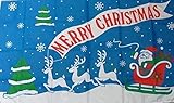 100 % Polyester U24 Fahne Flagge Merry Christmas I Weihnachten Weihnachtsfahne 90 x 150 cm