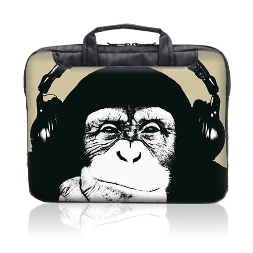 TaylorHe 15   15 6 Zoll Notebooktasche  Schultertasche f  r Notebook mit Muster   Laptoptasche mit Griff und Seitentaschen Laptop Bag Schimpanse  lust