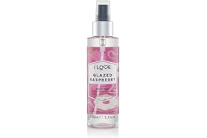 I LOVE COSMETICS I Love Glazed Raspberry Scented Body Mist, Formulated With Natural Fruit Extracts Which Offer a Burst of Fragrance, FastDrying Refreshment Throughout the Day, VeganFriendly 150ml