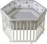 Roba 0232W V148 Laufgitter, Adam und Eule, 6-eckig - 2