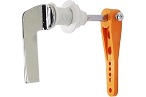 Violotoris Toilet Flush Handle, Toilet Handle Replacement, Easy to Install, for Long-Term Use, Toilet Handle Replacement, for Most Toilet Tanks