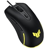 ASUS TUF Gaming M3 GEN II Mouse Gaming cablato Ultraleggero da 59 g, Sensore 8000 DPI, Rivestimento Durevole IP56, Durata deg