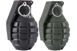 Zhongren Hand Grenades Army Toy Tactical CS Airsoft Grenade Toys Battle Game Refill BB Shower Rival Water Bullets Role Play Dress Playset Gift for 14+ (Black+Green)