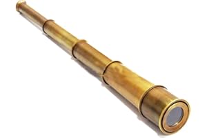 THOR INSTRUMENTS Telescopio náutico marrón Antiguo de 18 Pulgadas, Hecho a Mano, Coleccionable, telescopio Victoriano, rústico, Vintage, decoración del hogar, Regalos
