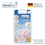 Dentistar® Silikon-Schnuller – Größe 3 ab 14 Monate – Nuckel zahnfreundlich & weich für Babys ab dem ersten Backenzahn | Sterne - 4