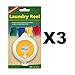 Price comparison product image Coghlan's Laundry Reel Portable Campsite Clothes Line 21' Rope w/Hooks (3-Pack)
