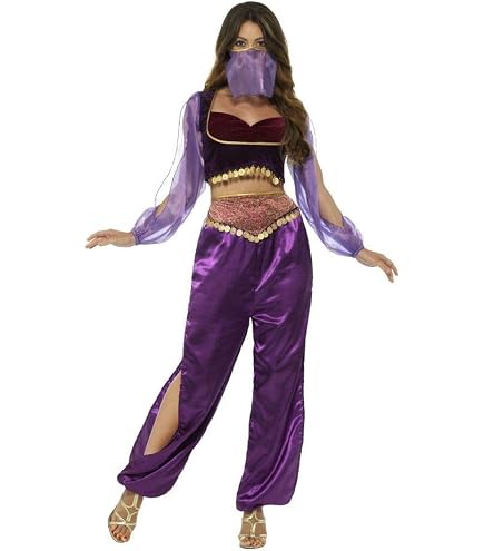 shoperama Collana a mano con monete dorate e anello di dea Haremsdame, zigeinina, romana, 1001, per danza del ventre, Bollywood