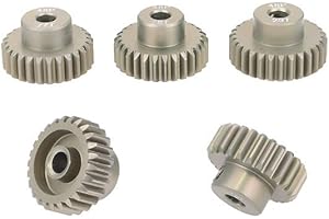 Fasizi 5 unids 48DP 26T 27T 28T 29T 30T Piñón Motor Gear Combo Set para 1/10 RC Coche cepillado Motor sin escobillas