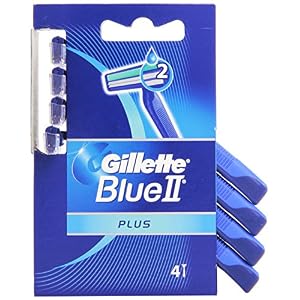 Gillette - Blue II Plus Disposable Razors (Pack of 4)