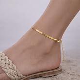 Kadın Halhal 316L &Ccedil;elik Duşa, Denize Dayanıklı Ek Uzatmalı, Gold, 20+5 cm 3 Yıl Garantili