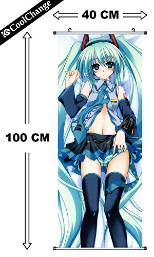 CoolChange Großes Miku Hatsune Rollbild / Kakemono aus Stoff Poster