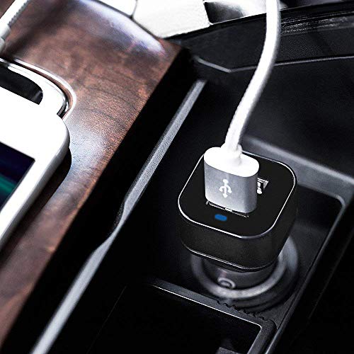 iVoler Quick Charge 3 0 Chargeur de Voiture 36W 2 Ports USB Chargeur Allume Cigare  2 QC 3 0 Port  avec C  ble iPhone  1m    2 en 1 C  ble Micro USB  