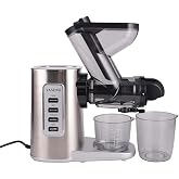 Yasomi JS3108 Slow Crimp Fruit and Vegetable Juicer, Stainless Steel