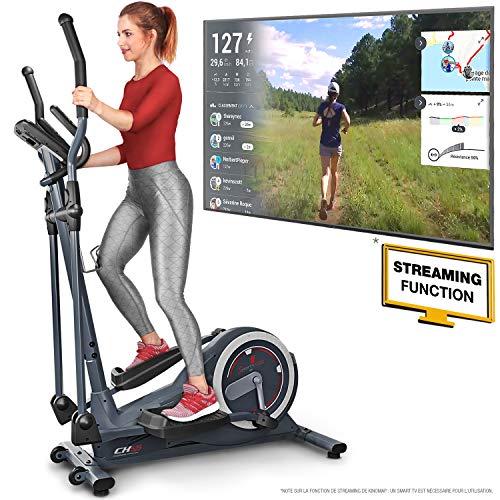 Sportstech Vélo elliptique CX625 ergomètre Compatible avec Application Smartphone, Poids d'inertie de 24 KG, 22 programmes de Fitness, HRC + Porte-Tablette Sportstech Vélo elliptique CX625 ergomètre Compatible avec Application Smartphone, Poids d'inertie de 24 KG, 22 programmes de Fitness, HRC + Porte-Tablette