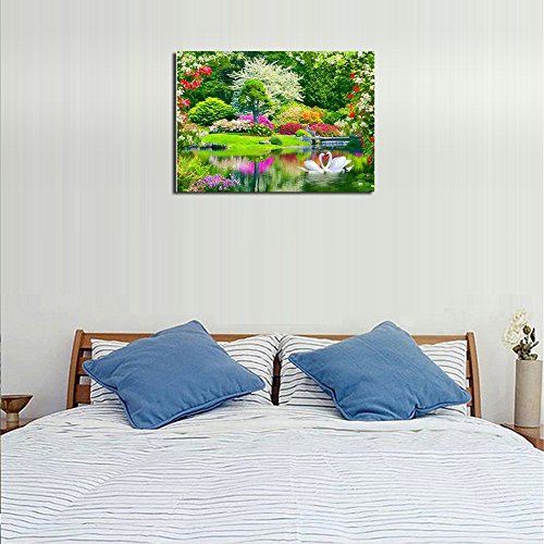 DIY 5D Swan Diamond Painting Cross-Stitch for Entrance Living Room Bedroom - 3