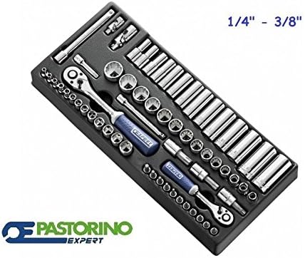 Socket Set 3/8 " – 1/4" Kit for Trolley PASTORINO Expert e034853
