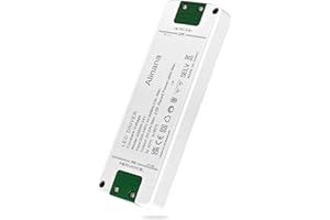 Alinana LED Driver 24V 60W, Constant Voltage 24V LED Driver 2.5A, Ultra-Thin Power Supply, 240V to 24V Transformer for LED Downlights, Strips and G4, MR11, MR16 Light Bulb