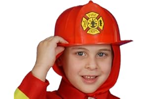 Dress Up America, casque de pompier enfant, taille unique, rouge