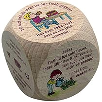 Gebetswürfel Holz - Tischgebete Für Kinder & Erwachsene, 60mm