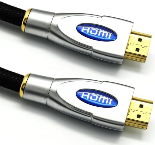 LCS - FALCON EVO - 24.6 Feet / 7.5 M - Full Metal Jacket Connectors - HDMI 1.4 - 2.0 Professional - 3D - Ultra HD 4k 2160p - Audio Return Channel (ARC) - 24k Gold plated