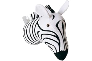 DUNMW Colgante de pared 3D, decoración de pared de cabeza de animal de lienzo, juguetes colgantes de arte de pared de guardería para niños, niñas, habitación de niños