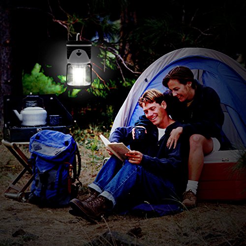 Albrillo 6W LED Camping Laterne Campinglampe 300Lumen mit 3 Lichtmodi - 6