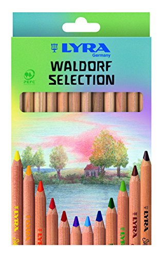 LYRA Super Ferby Waldorf Selection Kartonetui mit 12 Farbstiften, Sortiert