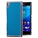 Produktbild Saxonia® Sony Xperia Z3+ Hülle Case Schutzhülle Cover Slim Design in Carbon-Optik Blau