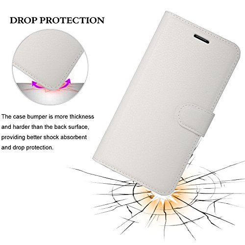 Huawei P8 Lite 2017 Hülle, IVSO Hohe Qualität Advanced Shock Absorption Technology Case Folio Tasche Cover für Huawei P8 Lite 2017 Smartphone (Für Huawei P8 Lite 2017, Weiß) - 8