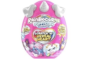 Rainbocorns Cuore Scintillante Serie 4 Puppycorn Surprise, Bulldog, Animale di Peluche da Coccolare, (Bulldog)