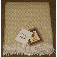 Manta Manta Original Mora Milano Col.646 mosaico champán tela 50% algodón 50% acrílico cm 130 x 170