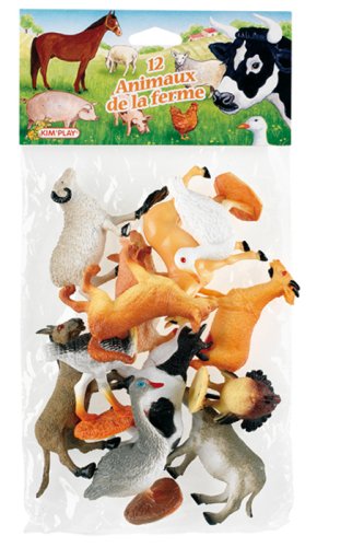 Cofalu Kim'Play - Figurine - Animal - 12 X Animaux De Ferme