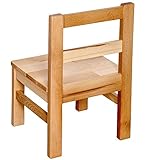 Zweier Set: Betten-ABC Bubema Kinderstuhl aus massiver Kernbuche, Natur geölt, extra stabil - 4