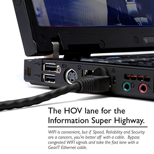 (5-Stück) 0,15m Meters CAT6 Ethernet Gigabit Lan Netzwerkkabel RJ45, Gearit CAT 6 UTP 10/100/1000Mbit/s /Switch/Router/Modem/Patchpannel/Access Point/Patchfelder, schwarz - 7