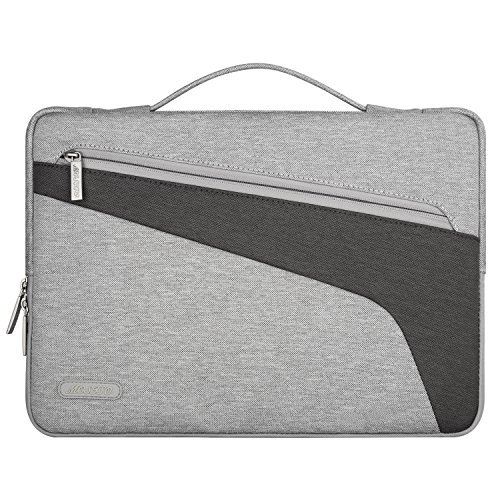 MOSISO Teleskop Hülle Sleeve Laptop Aktentasche für 12,9 Zoll iPad Pro, 13-13,3 Zoll MacBooks, Laptops Farbe: Dunkelgrau & Hellgrau