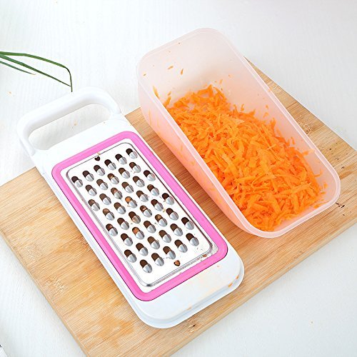 Cisixin 4 Stück Gemüse-Slicer, Reibe-Set Beste für Karotten, Käse etc. - 3