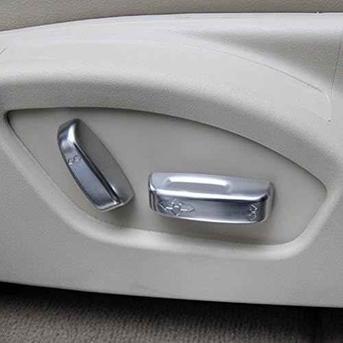 Car Styling Interior ABS Matte Chrome Seat Adjustment Button Cover Trim Accessories