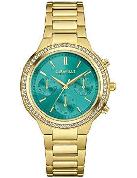 Caravelle New York Damen-Armbanduhr Chronograph Quarz Edelstahl 44L215