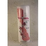 Konfirmationskerze K-92r in vers. Farben inkl. Namen und Datum - auch zur Kommunion