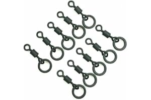 Torchwood Fishing Tackle 20 x Micro Hook Swivels Size 22 + Flexi Ring Carp Fishing terminal tackle Ronnie rig